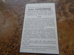 --Doodsprentje/Bidprentje  Rachel VANSTEENBRUGGE   Berchem 1894-1965 Dottignies  (ép Alfred-Arthur POLLET) - Religión & Esoterismo