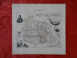 CARTE VUILLEMIN DEPARTEMENT DU PUY-DE-DOME (63) - Carte Geographique