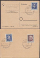 DDR 1952 Ludwig Van Beethoven Mi. 300 (2) + 301 SST HALLE Saale Karte  (27203 - Sonstige & Ohne Zuordnung