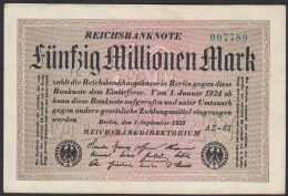 Reichsbanknote - 50 Millionen Mark 1923 Ro 108f VF (3) FZ A Sigma AΣ-63   (27226 - Andere & Zonder Classificatie