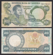 Nigeria 20 Naira Banknote (1984) Pick 26e Sig.10 - VF (3)      (32105 - Altri – Africa