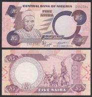 NIGERIA - 5 NAIRA Banknote  PICK 24d 1984 XF (2) Sig. 9    (32104 - Other - Africa