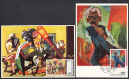 BRD BUND Maximumkarten Mi.822/23 Expressionismus III 1974  (25942 - Sonstige & Ohne Zuordnung