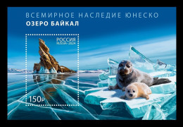 Russia 2024 MiNr. 3469 (Bl.389) UNESCO World Heritage. Lake Baikal. Fauna. Seals MNH ** - Unused Stamps