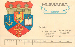 Postal Stationery Postcard Romania Sibiu Coat Of Arms - Roemenië