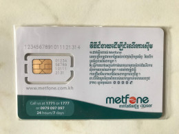 GSM   METFONE  CAMBODGE  MINT - Cambogia