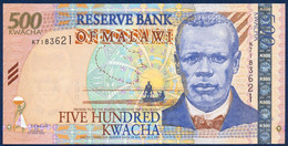 MALAWI 500 KWACHA P-48Aa Reverend John Chilembwe, Lake Malawi - Lilongwe 2003 UNC - Malawi