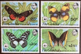 Gambia 1980 WWF Abuko Butterflies MNH - Papillons