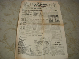 CANARD ENCHAINE 2241 02.10.1963 THEATRE Henri De MONTHERLAND CINEMA CODINE - Politik