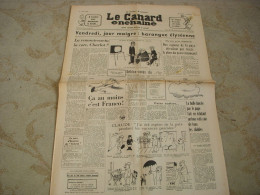 CANARD ENCHAINE 2217 17.04.1963 J.HALLIDAY CINEMA BOXE REQUIEM Pour Un CHAMPION - Política