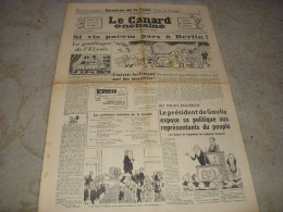 CANARD ENCHAINE 2133 06.09.1961 AUTANT-LARA TU NE TUERAS POINT Robert GIRAUD - Política