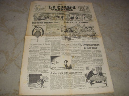 CANARD ENCHAINE 2122 21.06.1961 Claudia CARDINALE Andre GIDE : Victor HUGO HELAS - Política