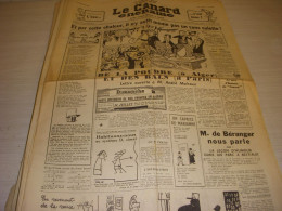 CANARD ENCHAINE 2021 15.07.1959 Louis Charle ROYER Sergio ZAVOLI HISTOIRE CARMEL - Politica