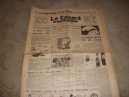 CANARD ENCHAINE 1946 05.02.1958 Mick MICHEYL Jeanne MOREAU Yves SAINT LAURENT - Politica