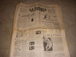 CANARD ENCHAINE 1954 02.04.1958 Henri JEANSON BARBARA BEL AMI De MAUPASSANT - Política