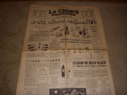 CANARD ENCHAINE 1896 20.02.1957 Zizi JEANMAIRE CENSURE Dans LITTERATURE - Politique