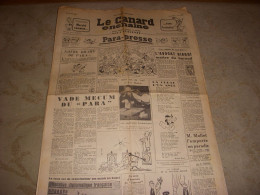 CANARD ENCHAINE 1891 16.01.1957 RADIO EUROPE N° 1 La TELEVISION SOUMISE A EGLISE - Política