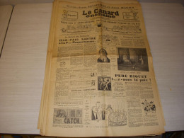 CANARD ENCHAINE 1809 22.06.1955 Henri SALVADOR Rene PLEVEN Alphonse JUIN SARTRE - Politique