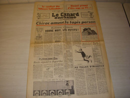 CANARD ENCHAINE 2826 25.12.1974 Jacques MARTIN Madeleine RIFFAUD Jules LAFORGUE - Política