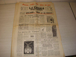 CANARD ENCHAINE 2818 30.10.1974 M. POLNAREFF Isabelle ADJANI François BILLETDOUX - Política