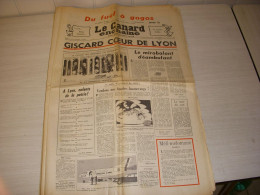 CANARD ENCHAINE 2811 11.09.1974 Leon ZITRONE Andre CAYATTE VERDICT COLUCHE - Política