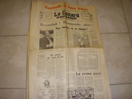 CANARD ENCHAINE 2735 28.03.1973 Georges WILSON Philippe LABRO Jean Paul BELMONDO - Politics