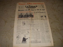 CANARD ENCHAINE 2720 13.12.1972 Jose GIOVANNI JP BELMONDO RUZZANTE Leo FERRE - Politics