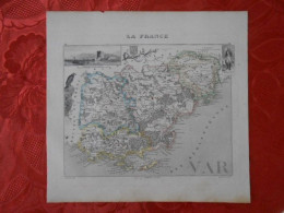CARTE VUILLEMIN DEPARTEMENT DU VAR (83) - Carte Geographique