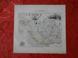 CARTE VUILLEMIN DEPARTEMENT DE LA VENDEE (85) - Carte Geographique