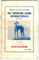 Exposition Canine Internationale D'Alger (1959) - Animali