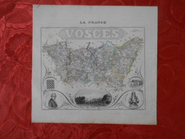 CARTE VUILLEMIN DEPARTEMENT DES VOSGES (88) - Carte Geographique