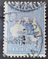 1915 6d Ultramarine 3rd Wmk Die Il SG 38 BW 19 Perfin T - Used Stamps
