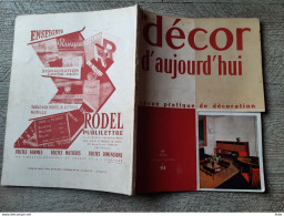 Revue N°94 Décor D'aujourd'hui 1954 Salon Arts Ménagers Bars Salons Rotin Jardin éclairage - Casa & Decorazione