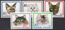 North-Korea MNH Set - Domestic Cats