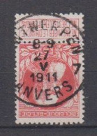 BELGIË - OPB - 1905 - Nr 74 - T4 R (ANTWERPEN/ANVERS 7) - COBA  +2.00 € - 1905 Barba Grossa