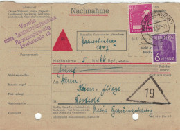 Verein Ehem. Landwirtschaftsschüler Braunschweig  Nachnahme Jahresbeitrag 1947 - Stundung Bis 19.2.1948 Säer Pflanzer - Cartas & Documentos