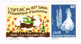 NOUVELLE CALEDONIE NEW CALEDONIA Timbre A Moi Personnalis Public YT 1138 TPNC14 Salon Paris Cerf 2011 Ramon Neuf TB - Unused Stamps