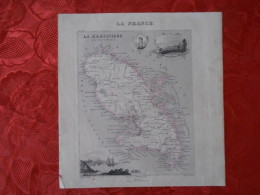 CARTE VUILLEMIN DEPARTEMENT DE LA MARTINIQUE - Carte Geographique