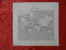 CARTE VUILLEMIN DEPARTEMENT DE LA FRANCE DANS LE MONDE - Carte Geographique