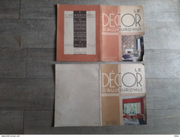 Revue N°1 Et 10 T Décor D'aujourd'hui 1935 Meubles Papier Peint Art Décoratif Incomplets - Casa & Decorazione