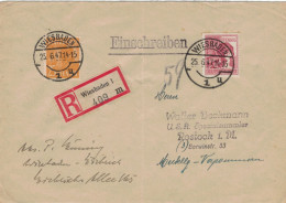 Reko Wiesbaden 1947 > Rostock - Cartas & Documentos
