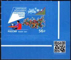 RUSSIA 2021-13 State Program On Digital Economy. QR CORNER, Mint - Computers