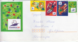 9414 --- LETTER   FRANCE    98    COUPE  DU  MONDE    TO  LJUBLJANA   SLOVENIJA - Brieven En Documenten