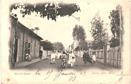 CPA Carte Postale Sénégal Dakar Une Rue  Animée 1903 VM79883ok - Senegal