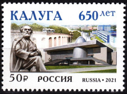 RUSSIA 2021-47 Architecture Space Monument. Kaluga Town - 650, MNH - Rusia & URSS