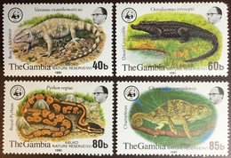 Gambia 1981 WWF Abuko Nature Reserve Reptiles MNH - Otros & Sin Clasificación