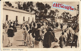 Colonie Italiane Colonia Italiana Eritrea Asmara Mercato Indigeno Animatissima Veduta Giorno Di Mercato   (f.piccolo) - Erythrée