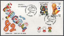 FOOTBALL - ESPAGNE LA CORUNA 1982 - CAMPEONATO MUNDIAL DE FUTBOL - GRUPO I - FDC - A - 1982 – Espagne