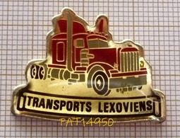 PAT14950 TRANSPORTS   LEXOVIENS  LISIEUX  CAMION AMERICAIN Dpt 14 CALVADOS  En  Version EPOXY - Transport