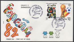 FOOTBALL - ESPAGNE ZARAGOZA 1982 - CAMPEONATO MUNDIAL DE FUTBOL - GRUPO V - FDC - A - 1982 – Spain